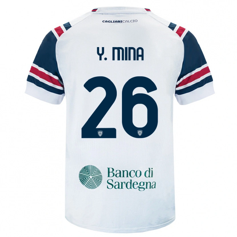 Danxen Pánské Yerry Mina #26 Bílá Červená Zelená Daleko Hráčské Dresy 2026/27 Dres