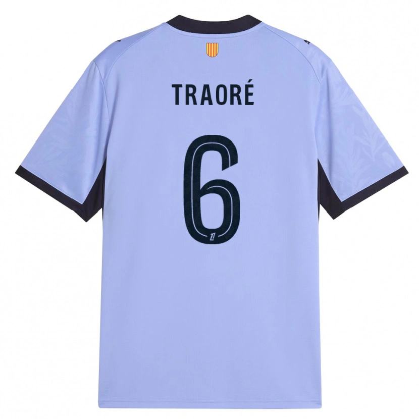 Danxen Pánské Soumaïla Traoré #6 Levandulová Černá Třetí Hráčské Dresy 2026/27 Dres