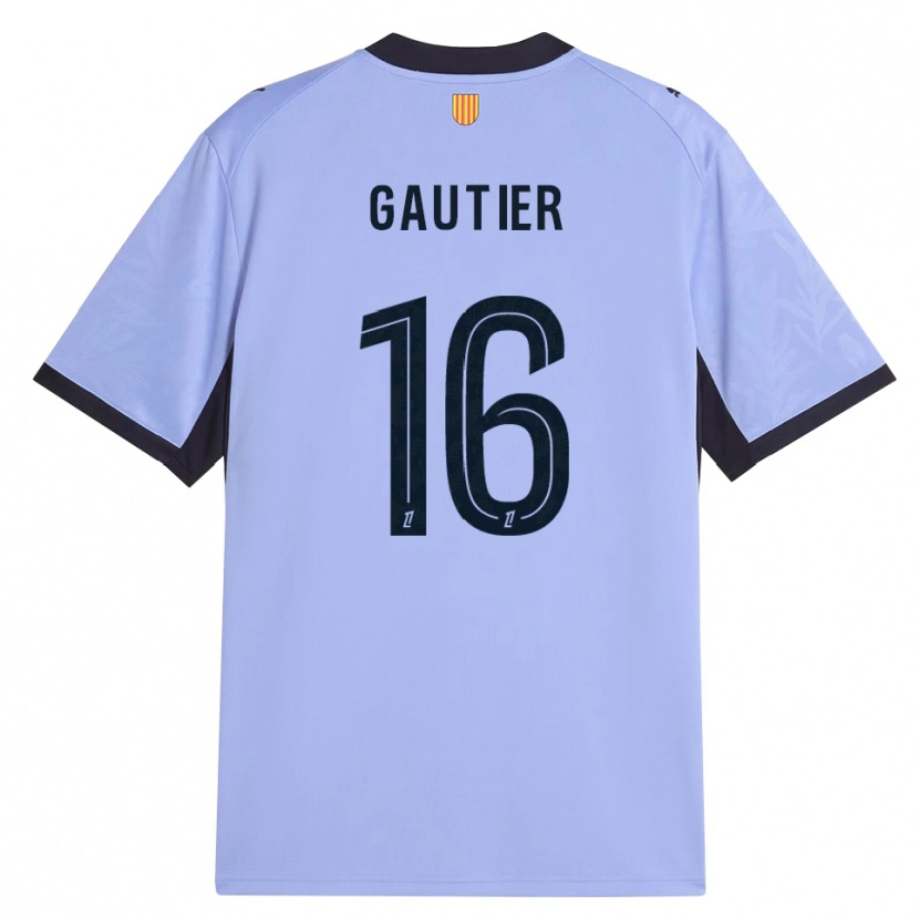 Danxen Pánské Elisa Gautier #16 Levandulová Černá Třetí Hráčské Dresy 2026/27 Dres