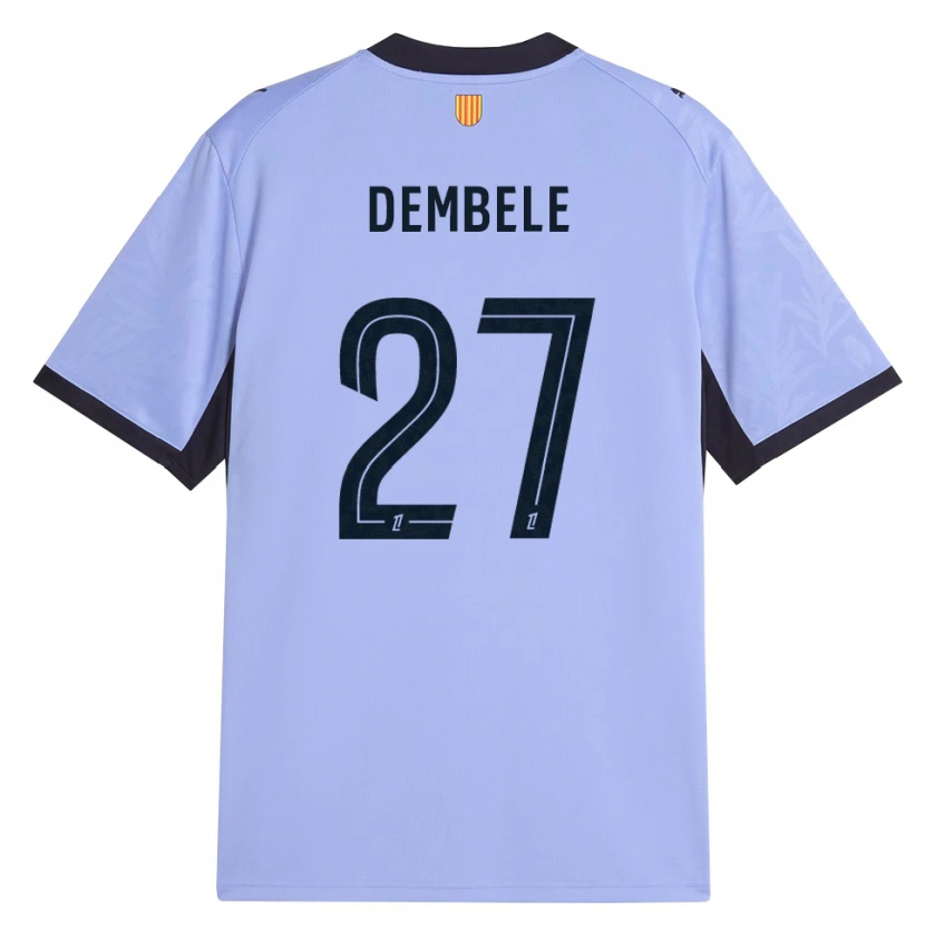 Danxen Pánské Coumba Dembélé #27 Levandulová Černá Třetí Hráčské Dresy 2026/27 Dres