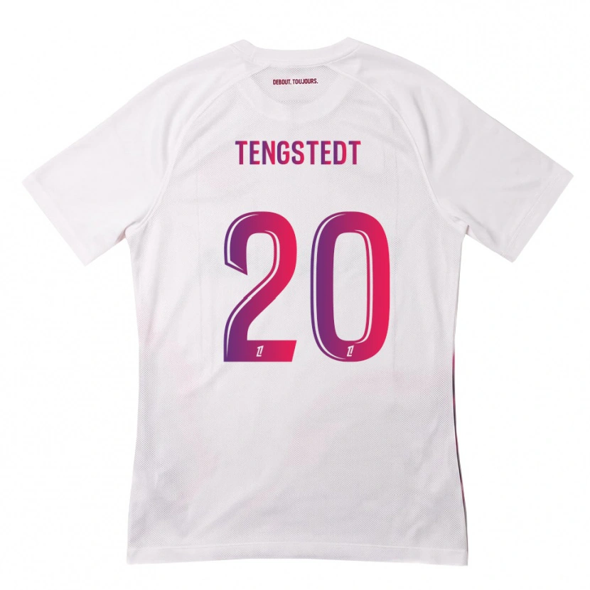 Danxen Dámské Casper Tengstedt #20 Bílá Růžová Fialová Daleko Hráčské Dresy 2026/27 Dres
