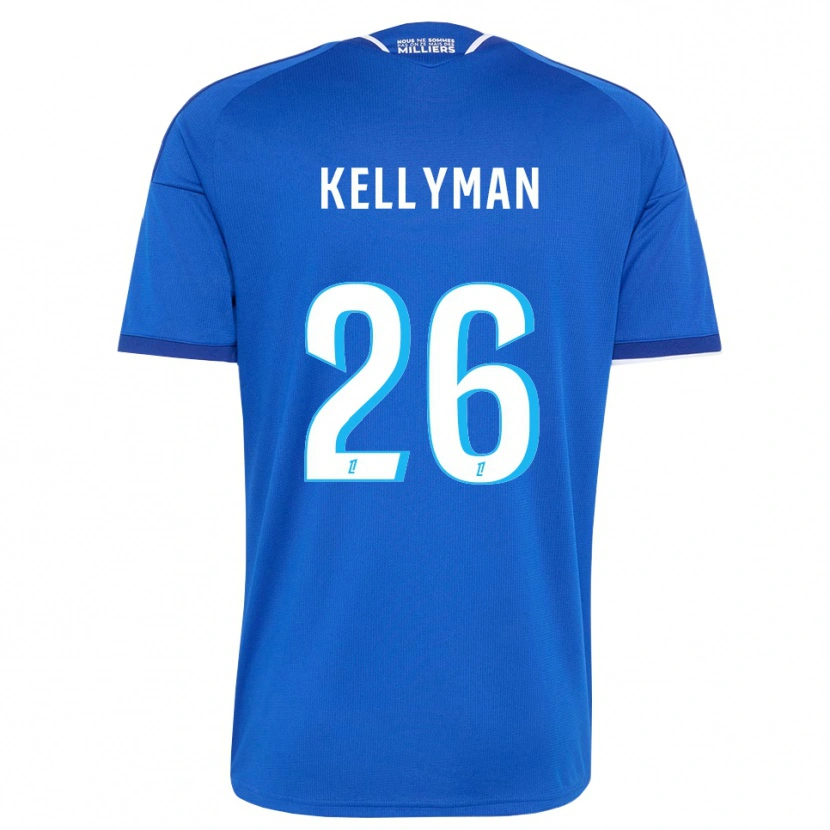 Danxen Dámské Omari Kellyman #26 Královská Modř Bílá Domů Hráčské Dresy 2026/27 Dres