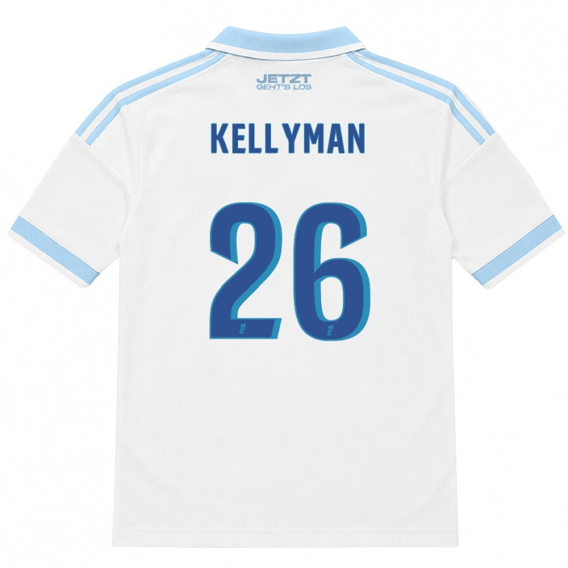 Danxen Dámské Omari Kellyman #26 Světle Nebesky Modrá Bílá Červená Daleko Hráčské Dresy 2026/27 Dres