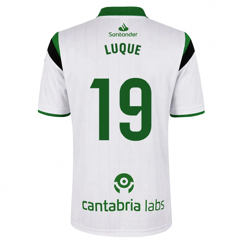 Danxen Dámské Iker Luque #19 Bílá Zelená Černá Domů Hráčské Dresy 2026/27 Dres