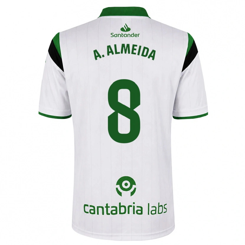 Danxen Dámské André Almeida #8 Bílá Zelená Černá Domů Hráčské Dresy 2026/27 Dres