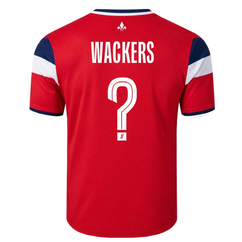 Danxen Dámské Maxime Wackers #0 Červená Bílá Královská Modř Domů Hráčské Dresy 2026/27 Dres