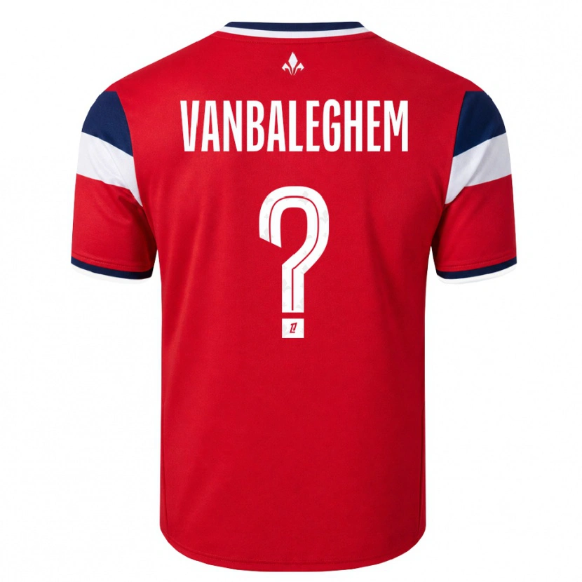 Danxen Dámské Valentin Vanbaleghem #0 Červená Bílá Královská Modř Domů Hráčské Dresy 2026/27 Dres