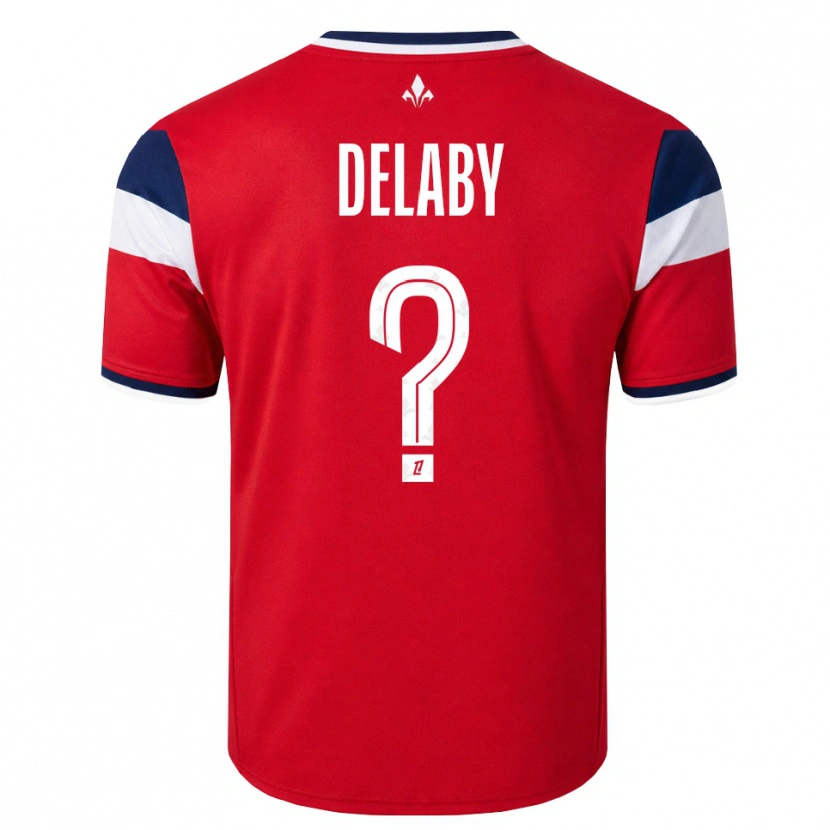 Danxen Dámské Célia Delaby #0 Červená Bílá Královská Modř Domů Hráčské Dresy 2026/27 Dres