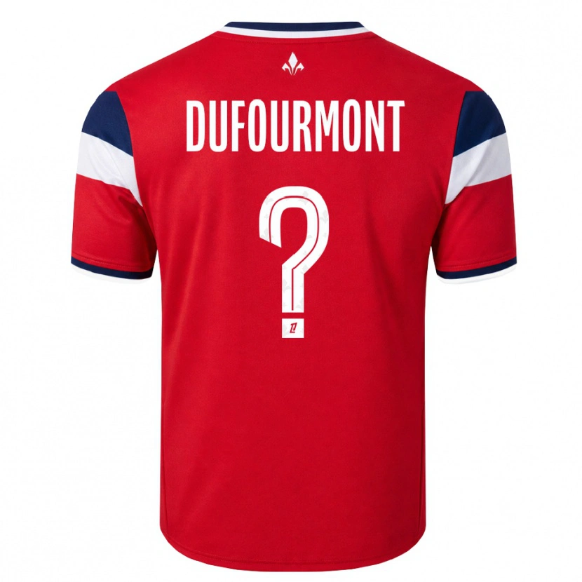 Danxen Dámské Eléa Dufourmont #0 Červená Bílá Královská Modř Domů Hráčské Dresy 2026/27 Dres