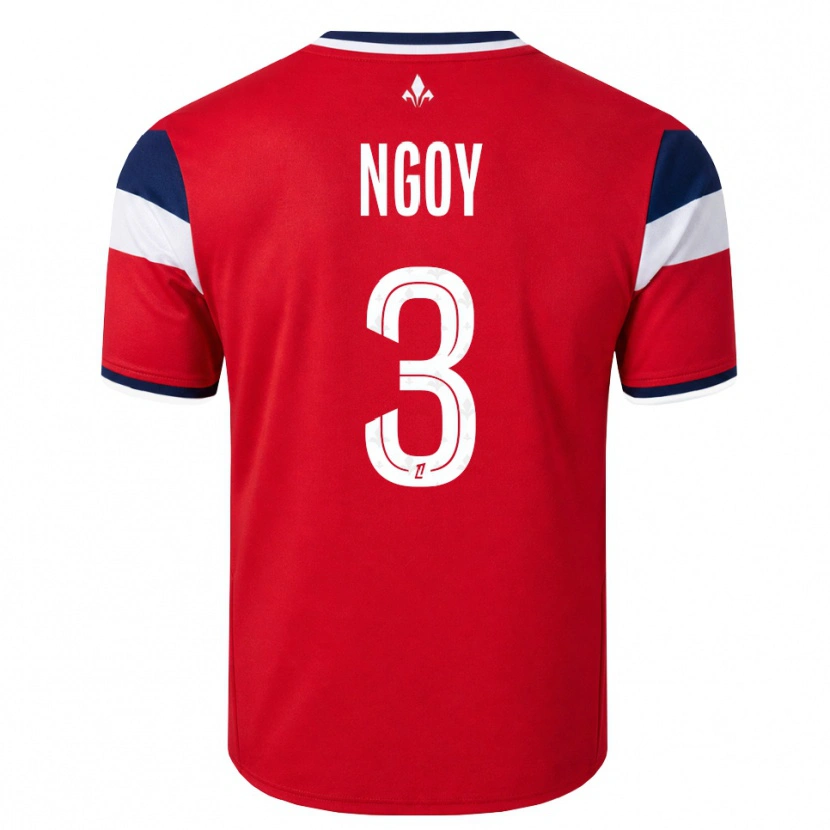 Danxen Dámské Nathan Ngoy #3 Červená Bílá Královská Modř Domů Hráčské Dresy 2026/27 Dres