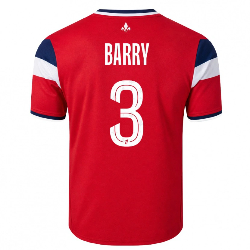 Danxen Dámské Léo Barry #3 Červená Bílá Královská Modř Domů Hráčské Dresy 2026/27 Dres