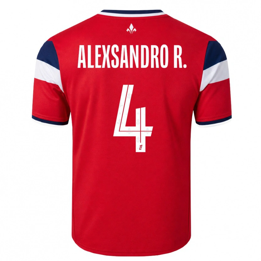 Danxen Dámské Alexsandro Victor De Souza Ribeiro #4 Červená Bílá Královská Modř Domů Hráčské Dresy 2026/27 Dres