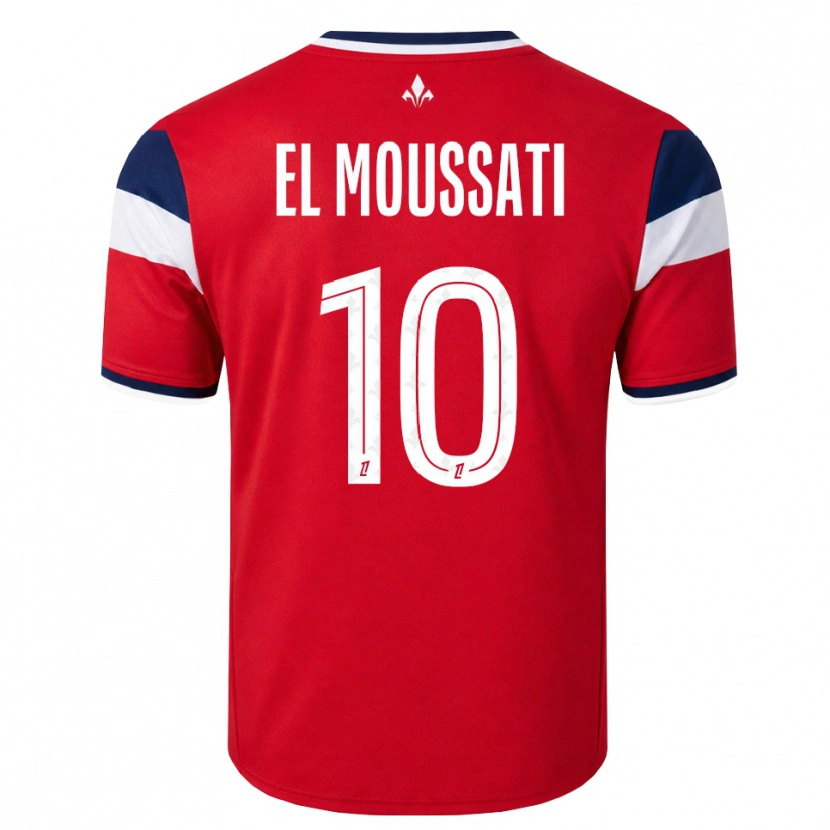 Danxen Dámské Redouane El Moussati #10 Červená Bílá Královská Modř Domů Hráčské Dresy 2026/27 Dres