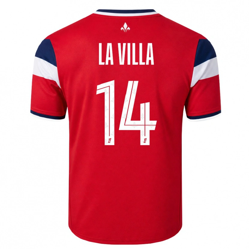 Danxen Dámské Caroline La Villa #14 Červená Bílá Královská Modř Domů Hráčské Dresy 2026/27 Dres