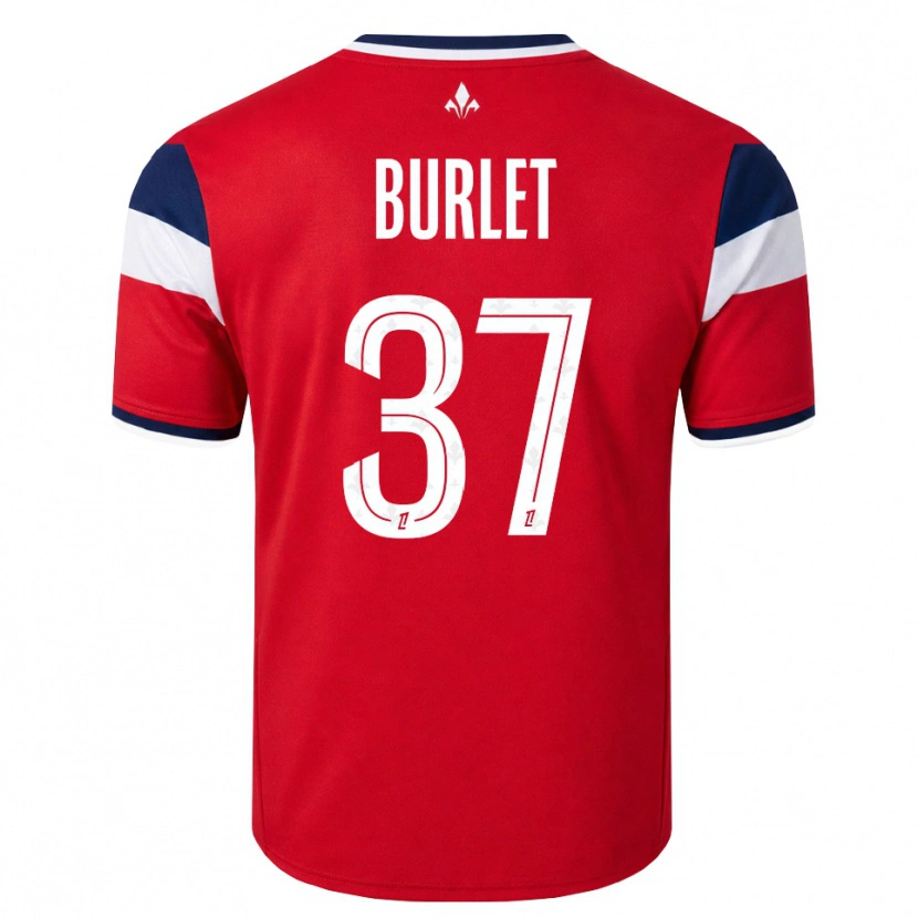 Danxen Dámské Vincent Burlet #37 Červená Bílá Královská Modř Domů Hráčské Dresy 2026/27 Dres