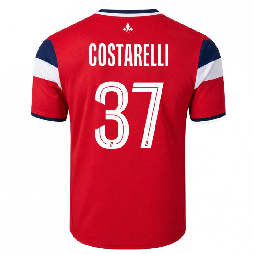 Danxen Dámské Morgan Costarelli #37 Červená Bílá Královská Modř Domů Hráčské Dresy 2026/27 Dres