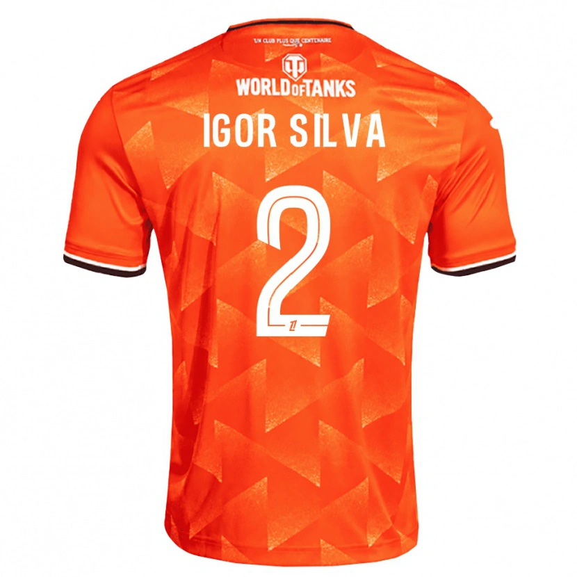 Danxen Dámské Igor Silva #2 Oranžová Bílá Černá Domů Hráčské Dresy 2026/27 Dres