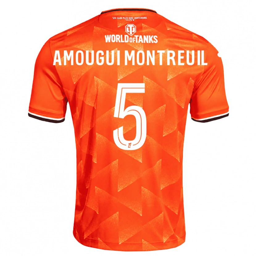 Danxen Dámské Maceo Amougui Montreuil #5 Oranžová Bílá Černá Domů Hráčské Dresy 2026/27 Dres