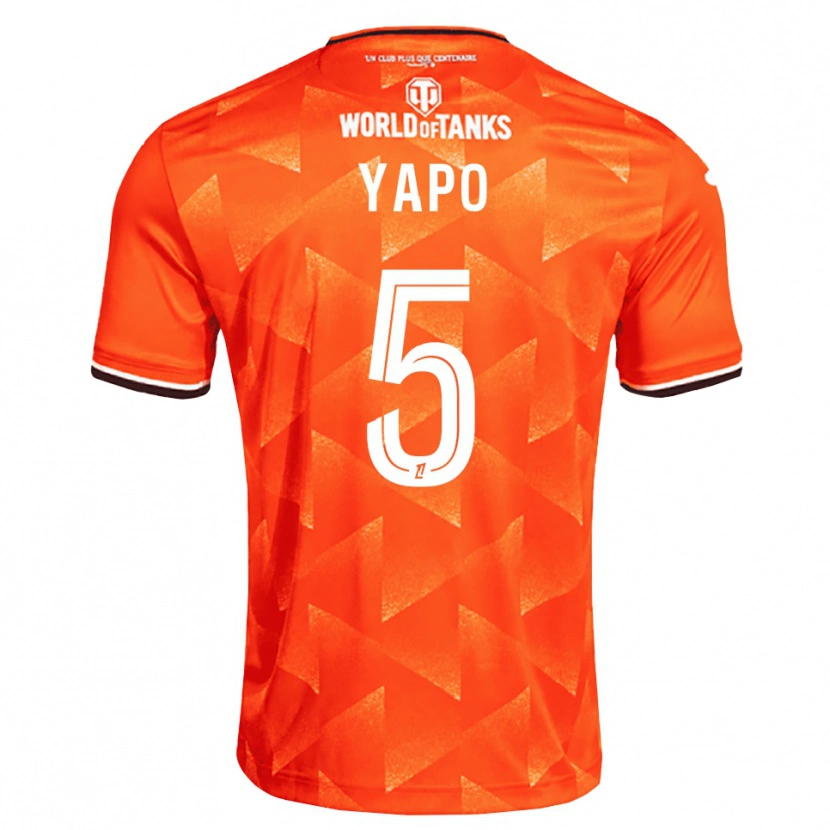 Danxen Dámské Ezekiel Yapo #5 Oranžová Bílá Černá Domů Hráčské Dresy 2026/27 Dres
