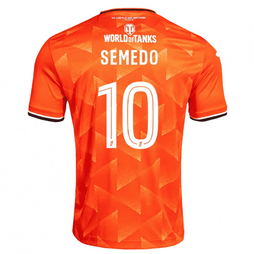 Danxen Dámské Daniel Semedo #10 Oranžová Bílá Černá Domů Hráčské Dresy 2026/27 Dres