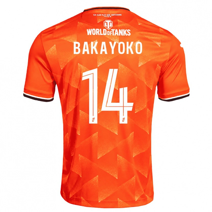 Danxen Dámské Tiemoué Bakayoko #14 Oranžová Bílá Černá Domů Hráčské Dresy 2026/27 Dres