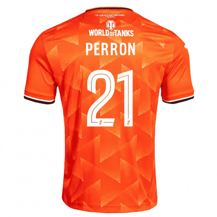 Danxen Dámské Angéline Perron #21 Oranžová Bílá Černá Domů Hráčské Dresy 2026/27 Dres
