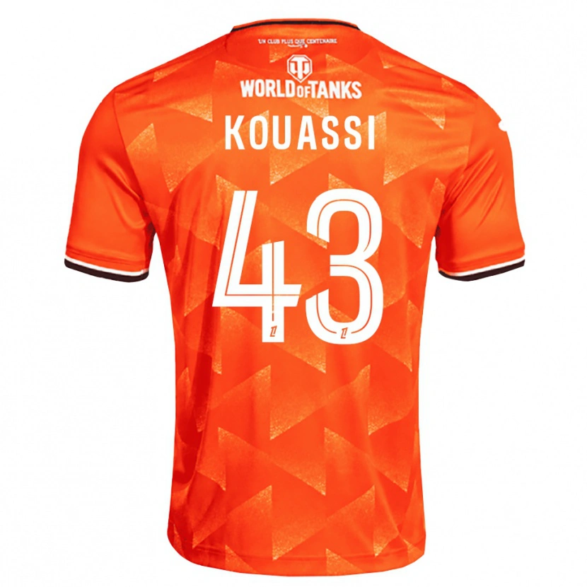 Danxen Dámské Arsène Kouassi #43 Oranžová Bílá Černá Domů Hráčské Dresy 2026/27 Dres