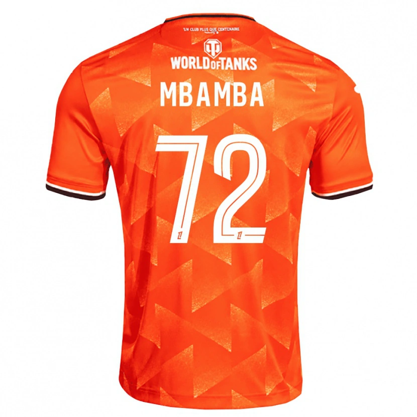 Danxen Dámské Noah Mbamba #72 Oranžová Bílá Černá Domů Hráčské Dresy 2026/27 Dres