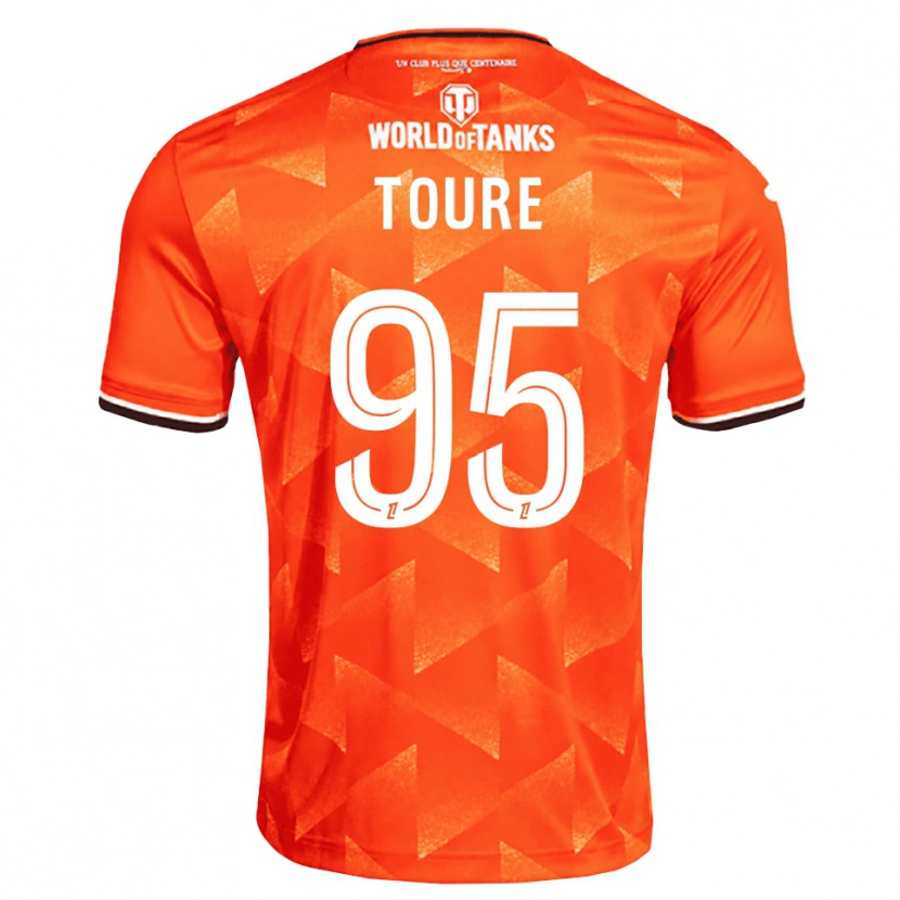 Danxen Dámské Isaak Touré #95 Oranžová Bílá Černá Domů Hráčské Dresy 2026/27 Dres