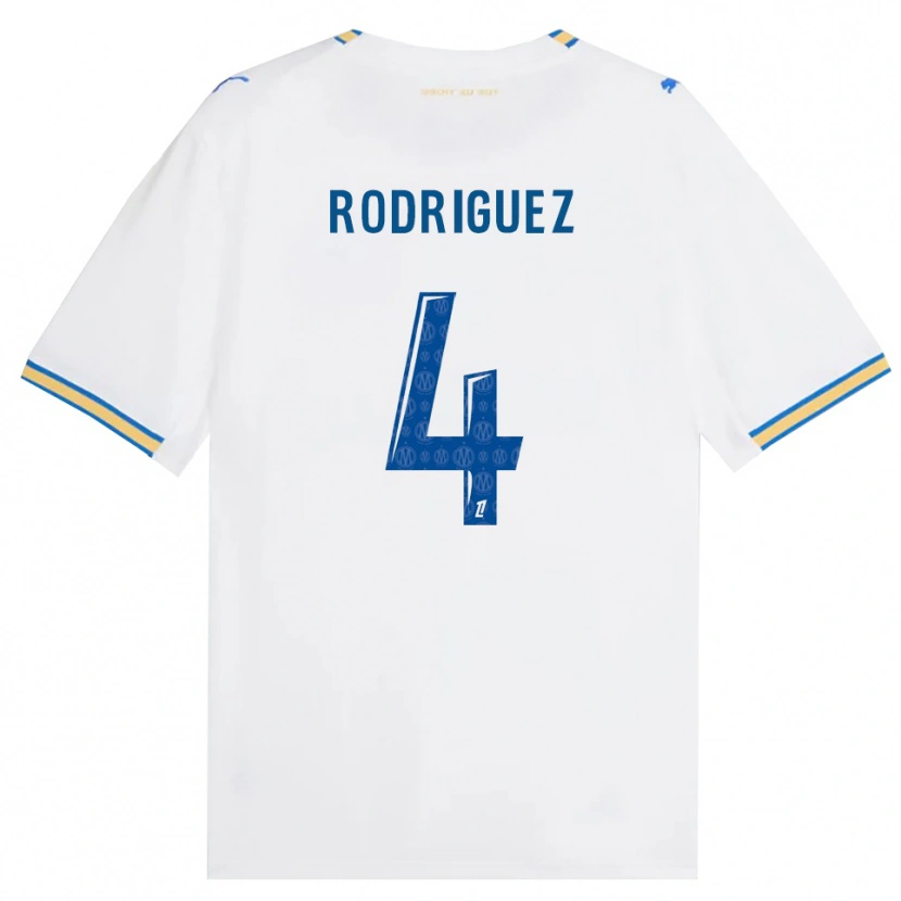 Danxen Dámské Ruben Rodriguez #4 Modrá Bílá Domů Hráčské Dresy 2026/27 Dres