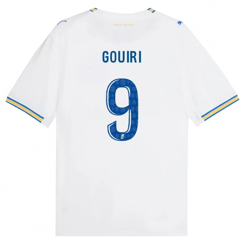 Danxen Dámské Amine Gouiri #9 Modrá Bílá Domů Hráčské Dresy 2026/27 Dres