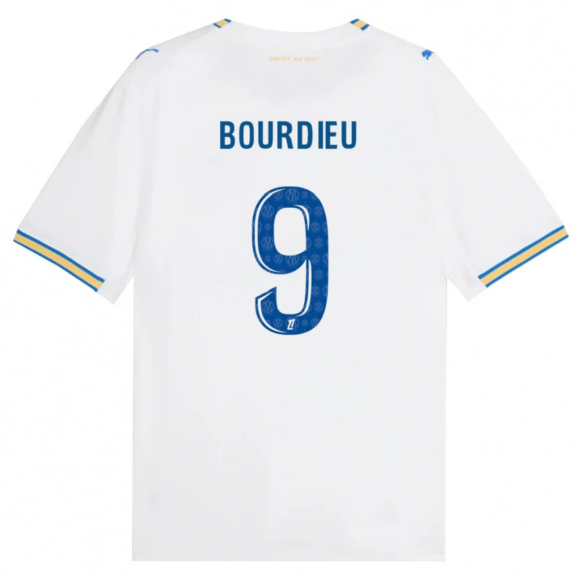 Danxen Dámské Mathilde Bourdieu #9 Modrá Bílá Domů Hráčské Dresy 2026/27 Dres