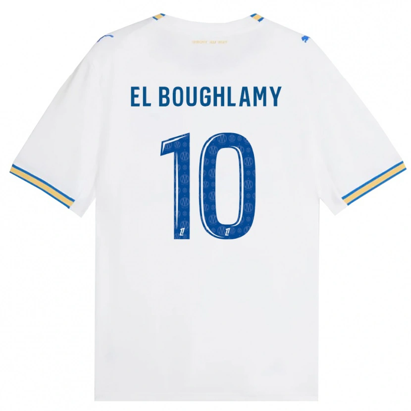 Danxen Dámské Adam El Boughlamy #10 Modrá Bílá Domů Hráčské Dresy 2026/27 Dres
