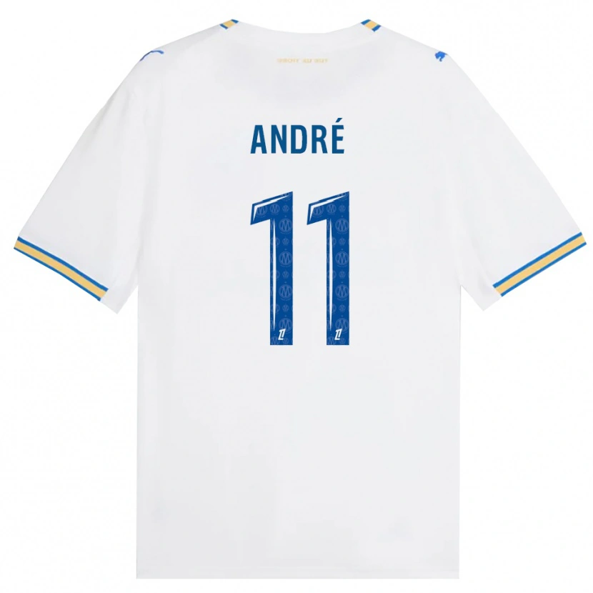 Danxen Dámské Kalvin André #11 Modrá Bílá Domů Hráčské Dresy 2026/27 Dres