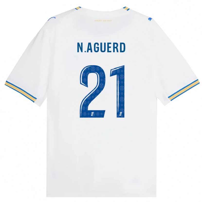 Danxen Dámské Nayef Aguerd #21 Modrá Bílá Domů Hráčské Dresy 2026/27 Dres