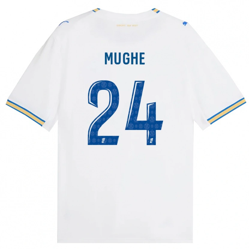 Danxen Dámské François Mughe #24 Modrá Bílá Domů Hráčské Dresy 2026/27 Dres
