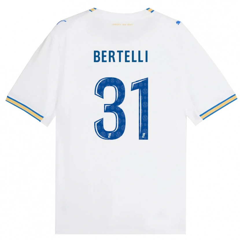 Danxen Dámské Ugo Bertelli #31 Modrá Bílá Domů Hráčské Dresy 2026/27 Dres