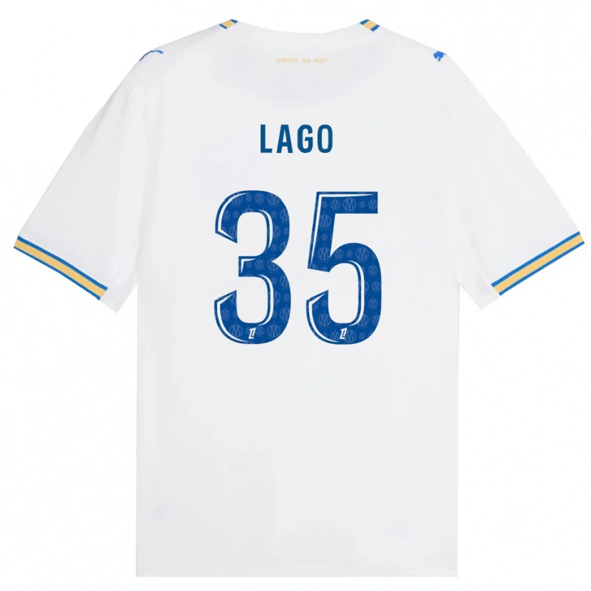 Danxen Dámské Ange Lago #35 Modrá Bílá Domů Hráčské Dresy 2026/27 Dres