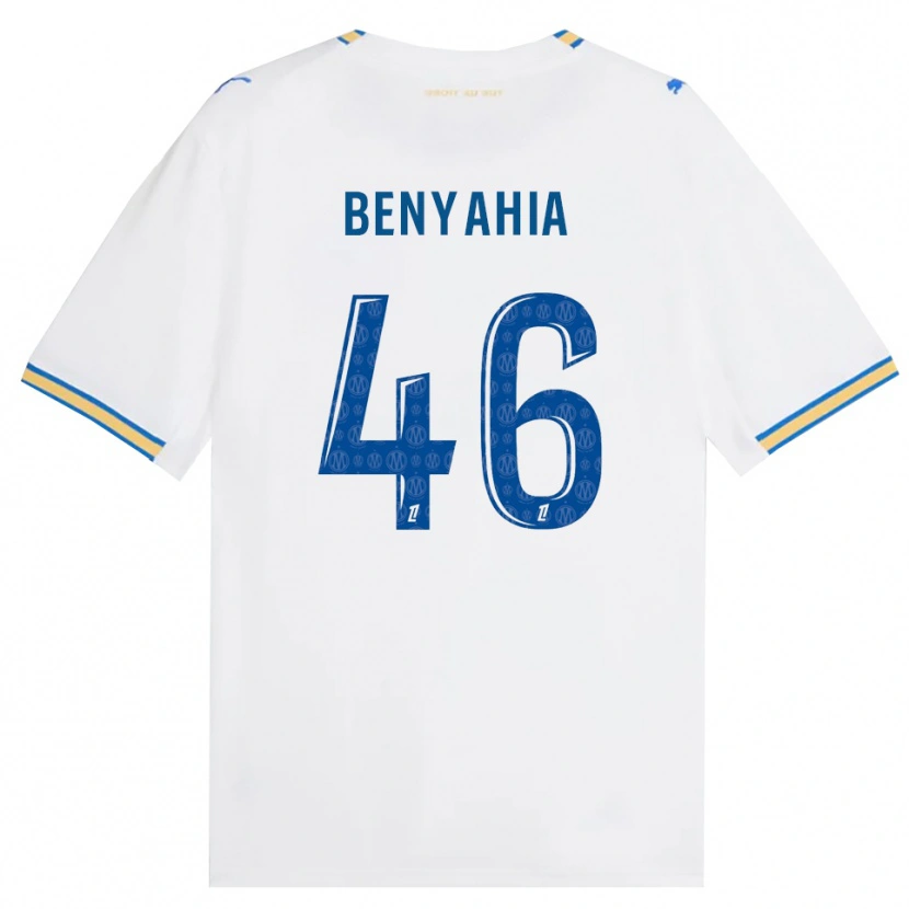 Danxen Dámské Aylan Benyahia-Tani #46 Modrá Bílá Domů Hráčské Dresy 2026/27 Dres