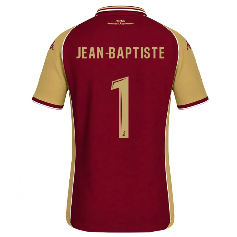 Danxen Dámské Romain Jean-Baptiste #1 Zlatohnědá Tmavě Červená Domů Hráčské Dresy 2026/27 Dres