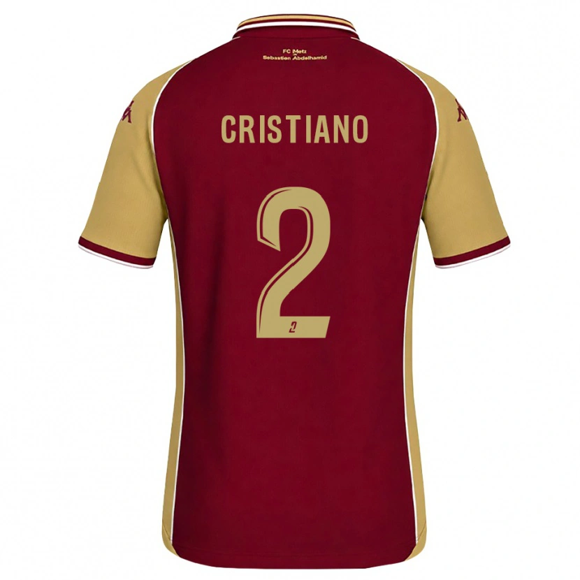Danxen Dámské Cristiano De Castro Rolo #2 Zlatohnědá Tmavě Červená Domů Hráčské Dresy 2026/27 Dres