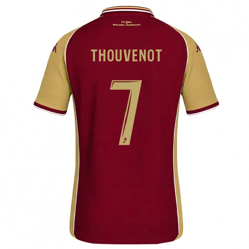 Danxen Dámské Jules Thouvenot #7 Zlatohnědá Tmavě Červená Domů Hráčské Dresy 2026/27 Dres