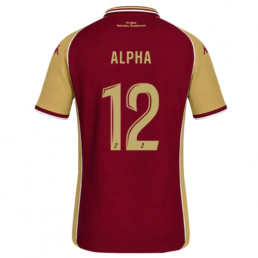 Danxen Dámské Alpha Touré #12 Zlatohnědá Tmavě Červená Domů Hráčské Dresy 2026/27 Dres