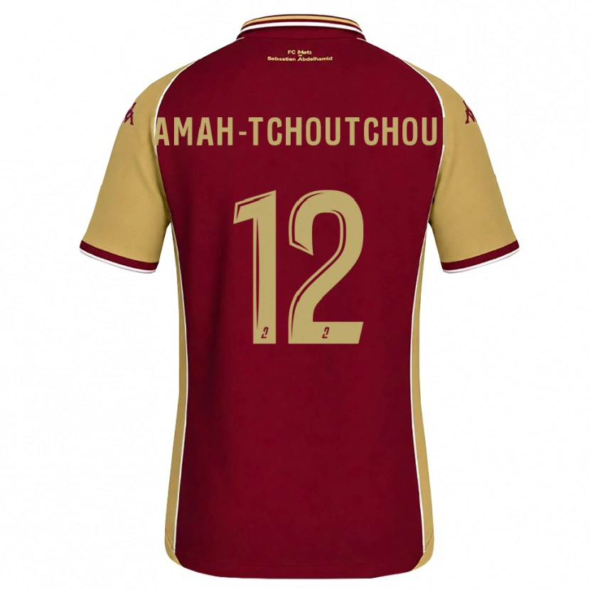 Danxen Dámské Marco Amah-Tchoutchoui #12 Zlatohnědá Tmavě Červená Domů Hráčské Dresy 2026/27 Dres