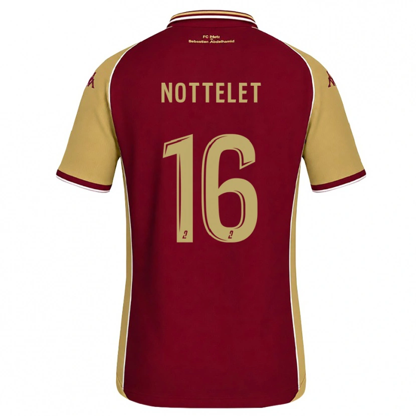 Danxen Dámské Gillian Nottelet #16 Zlatohnědá Tmavě Červená Domů Hráčské Dresy 2026/27 Dres