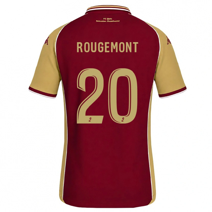 Danxen Dámské Justine Rougemont #20 Zlatohnědá Tmavě Červená Domů Hráčské Dresy 2026/27 Dres