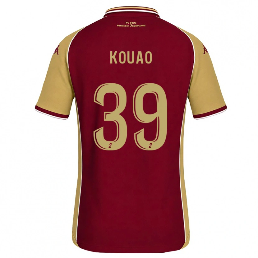 Danxen Dámské Koffi Kouao #39 Zlatohnědá Tmavě Červená Domů Hráčské Dresy 2026/27 Dres