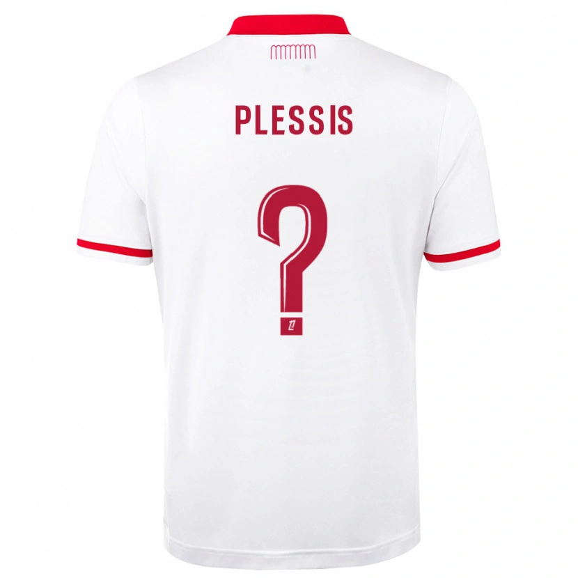 Danxen Dámské Mathys Plessis #0 Červená Bílá Domů Hráčské Dresy 2026/27 Dres