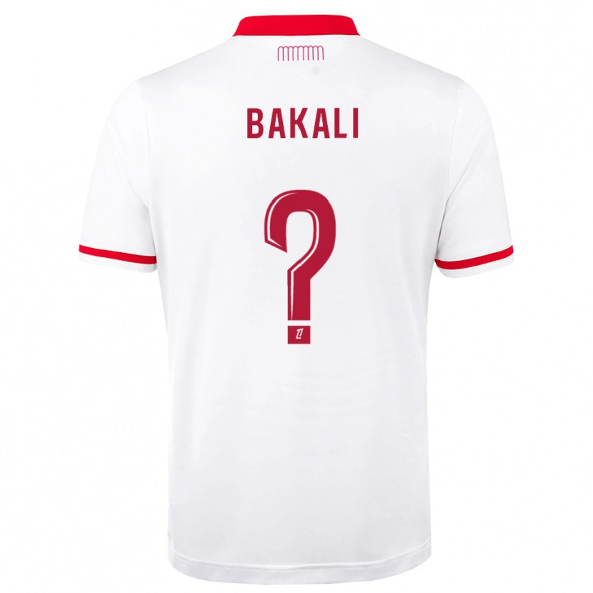 Danxen Dámské Jonathan Bakali #0 Červená Bílá Domů Hráčské Dresy 2026/27 Dres