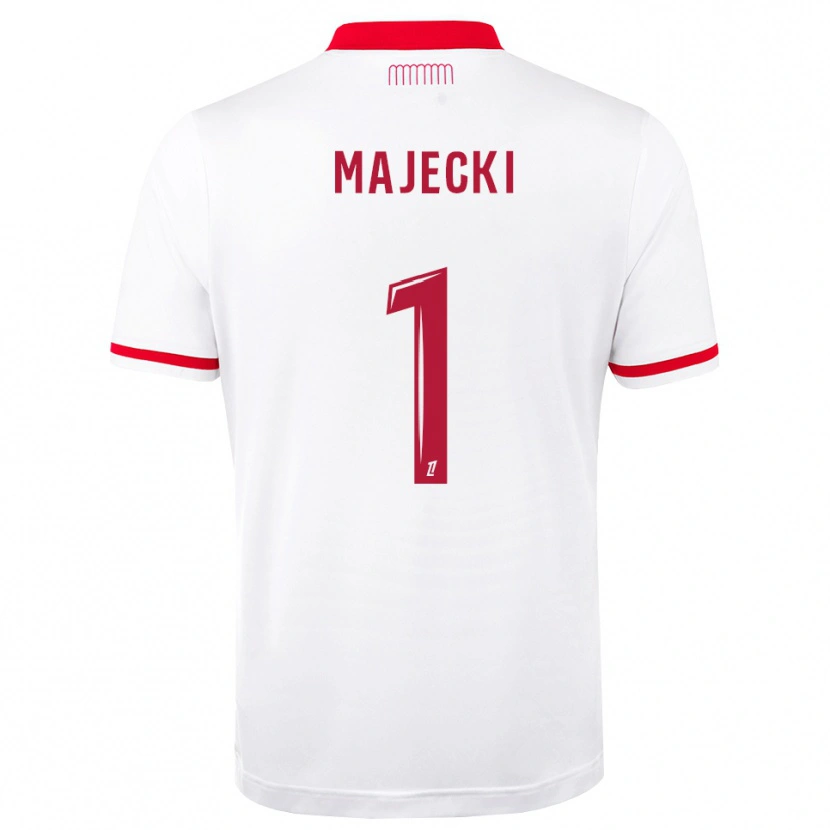 Danxen Dámské Radoslaw Majecki #1 Červená Bílá Domů Hráčské Dresy 2026/27 Dres